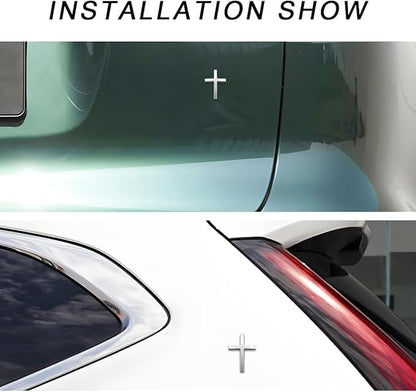 Cilifer®Metal Jesus Christ Cross Badge Stickers