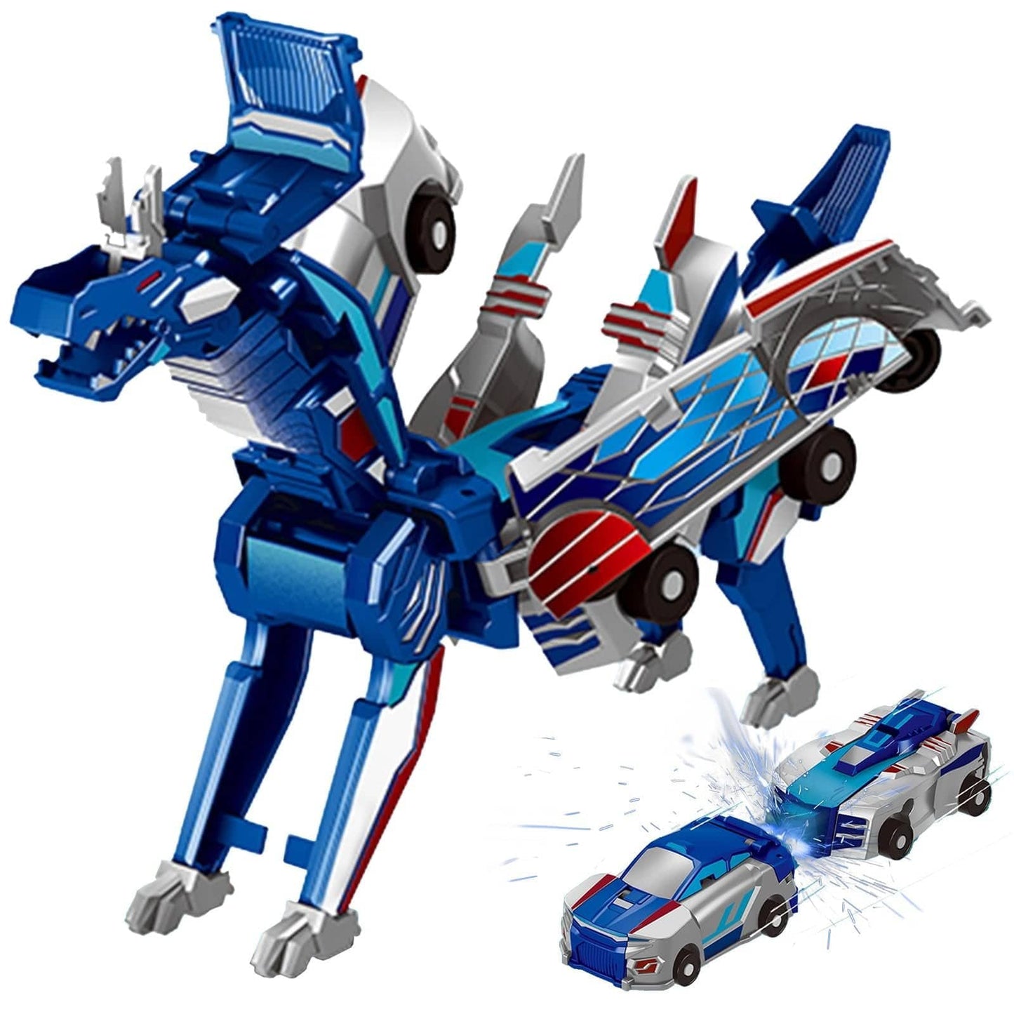 CZTICLE®🎁Children's Day Special✨ Collision Transforming Dinosaur Car Toy