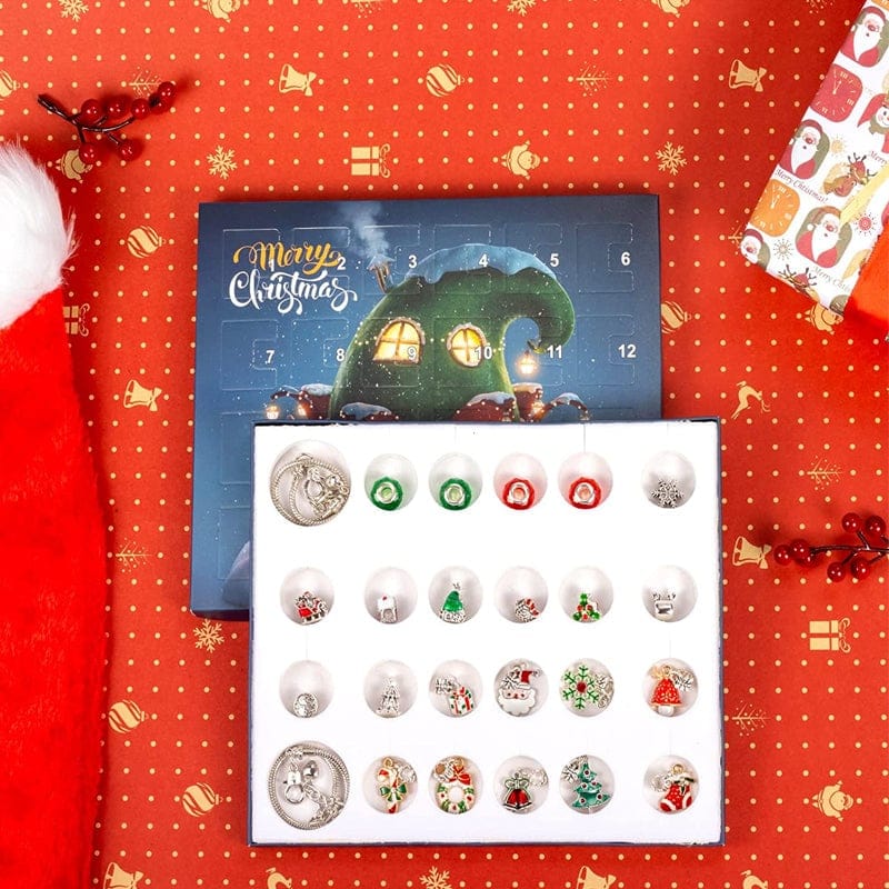 Cilifer®DIY 24 Days Christmas Countdown Calendar Bracelets Set