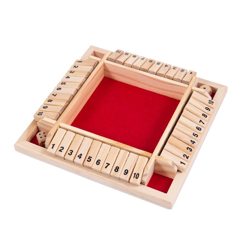 Cilifer®SHUT THE BOX-WOODEN DICE BOARD GAME