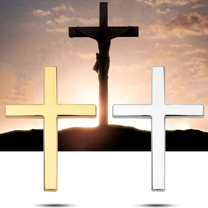 Cilifer®Metal Jesus Christ Cross Badge Stickers