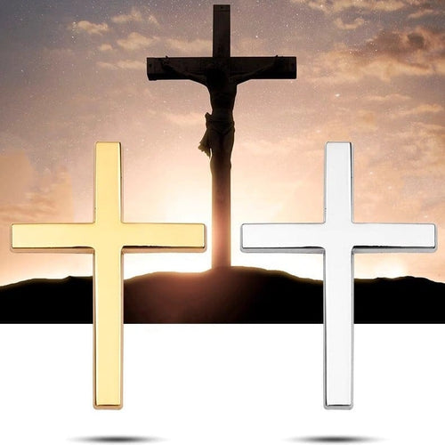Cilifer®Metal Jesus Christ Cross Badge Stickers