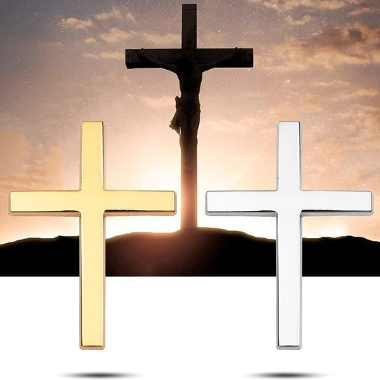 Cilifer®Metal Jesus Christ Cross Badge Stickers