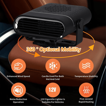 New Upgrade Portable Car Heater. 60s Fast Demisting Defroster