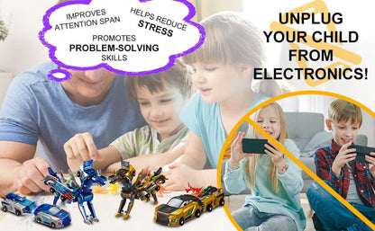 Cilifer® Collision Transforming Dinosaur Car Toy