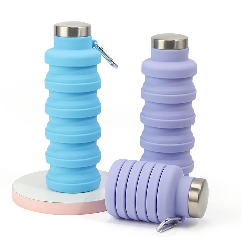 Cilifer®🏆Hot Sale🔥🔥Silicone foldable water bottle – Ideal for sports. travel & outdoor – Reusable & BPA-free