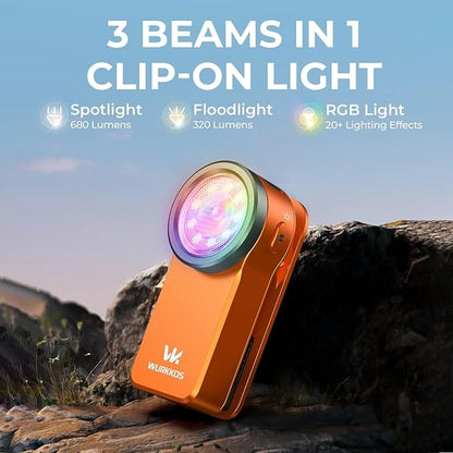 CZTICLE®680 lm Triple-Source Clip Flashlight