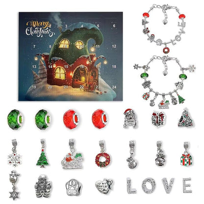 Cilifer®DIY 24 Days Christmas Countdown Calendar Bracelets Set