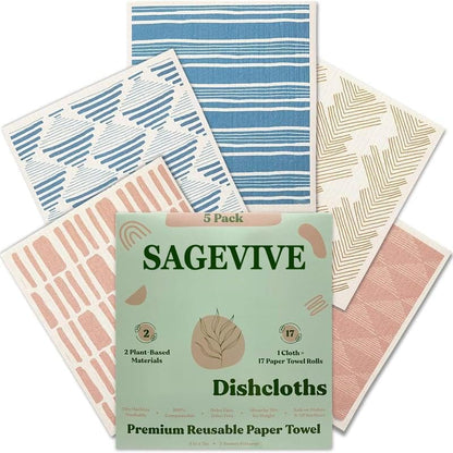 Cilifer®Dishcloths for Kitchen & Cleaning | 5 Pack