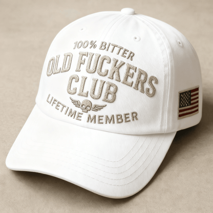 Cilifer® Vintage Cotton Baseball Cap🧢Bold Embroidery & American Flag Patch 😎Representing a distinctive and rebellious style & Ideal Gift🎁