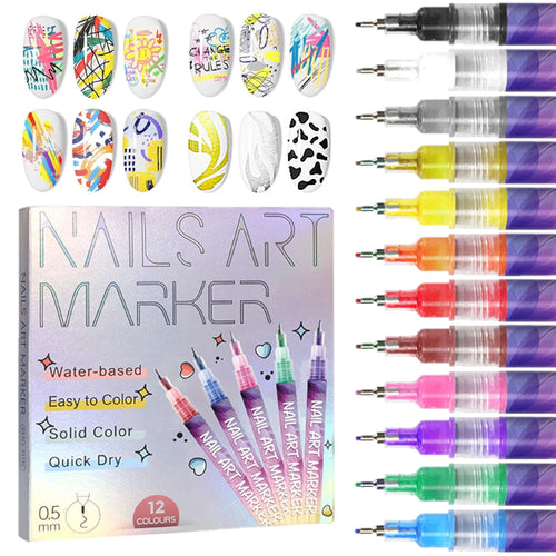 Cilifer®12 Colors Nail Art Pens Set