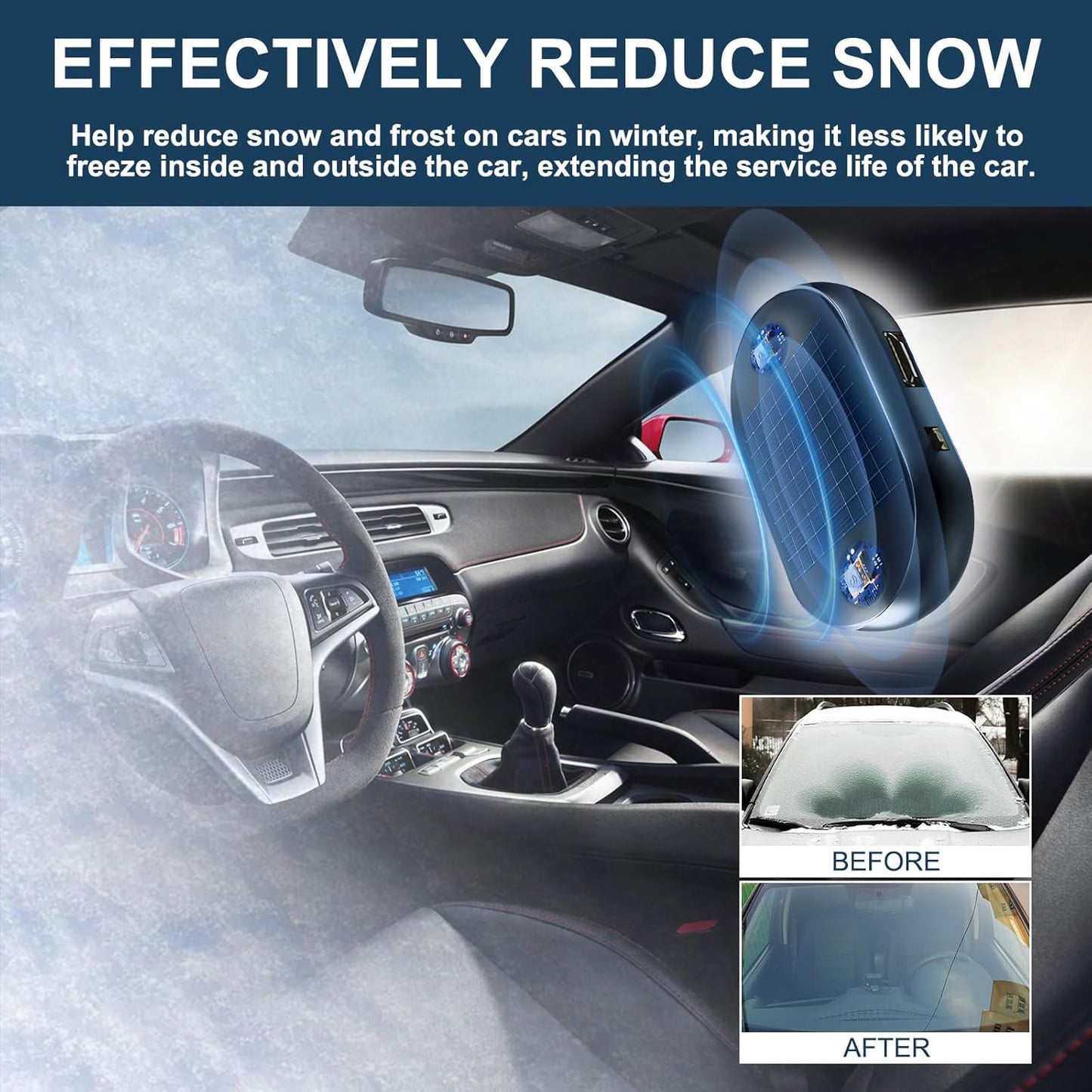 Cilifer®2025 Newest Electromagnetic Snow and Ice Prevention Device (Solar Powered)