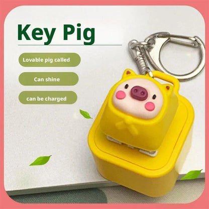 Cilifer®Frog Croaking Fidget Toy - Rechargeable Frog Croaking Keychain. Frog Croaking Stress Reliever with Colorful Lights. Fun & Portable Anxiety Relief Toy