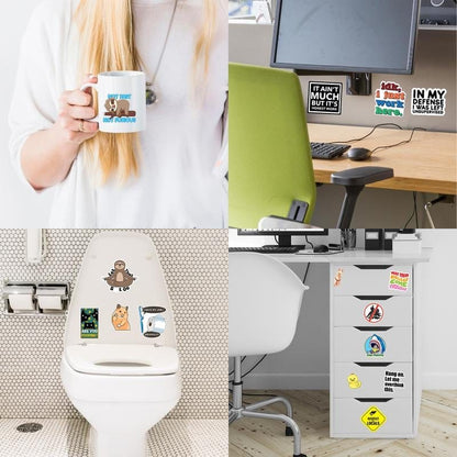 Cilifer® Set of 130 Pcs Funny Saying Stickers