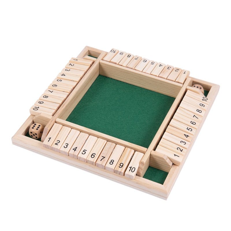 Cilifer®SHUT THE BOX-WOODEN DICE BOARD GAME
