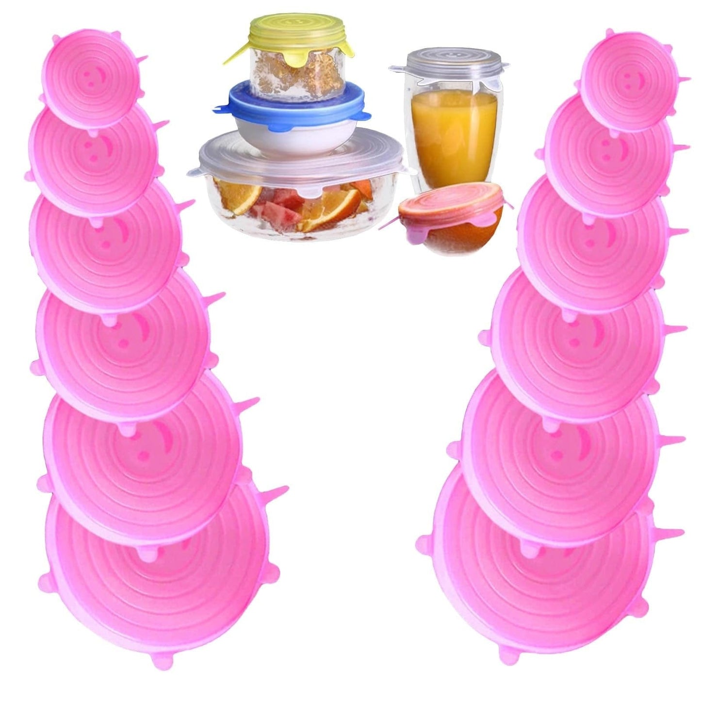 Cilifer®Silicone Cover Stretch Lids Reusable Airtight Food Wrap Covers