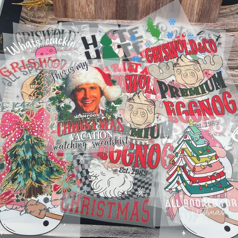Cilifer®15PCS Christmas Mystery DTF Transfer Bundle – Ready to Press Holiday Designs