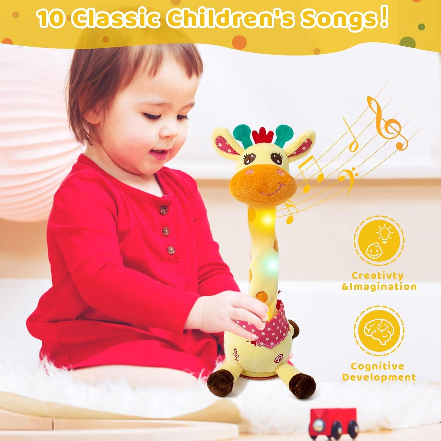 Cilifer® Best-Selling Musical Giraffe Toy – Sings. Dances & Repeats What You Say!