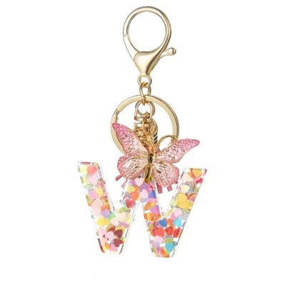 Cilifer®  Butterfly Letter Keychain Tassel Design Vibrant Durable Lightweight Gift