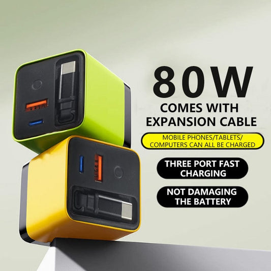 DAFEILA®🎁✨3 in 1 Charger Retractable 80W MAX Fast