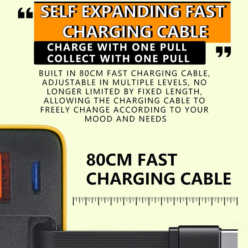 DAFEILA®🎁✨3 in 1 Charger Retractable 80W MAX Fast