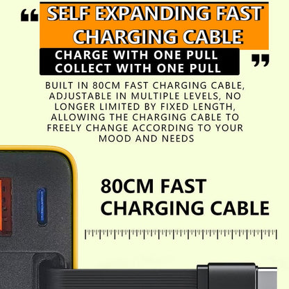 DAFEILA®🎁✨3 in 1 Charger Retractable 80W MAX Fast