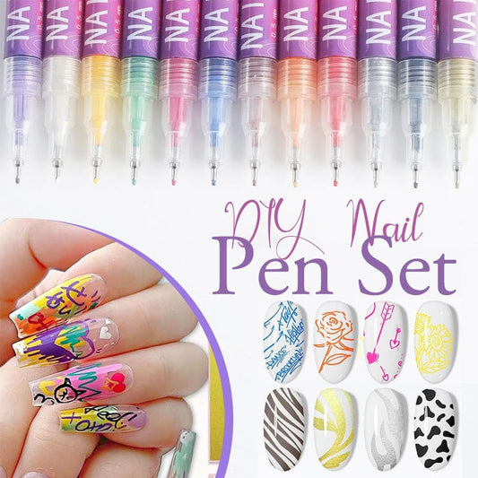 Cilifer®12 Colors Nail Art Pens Set
