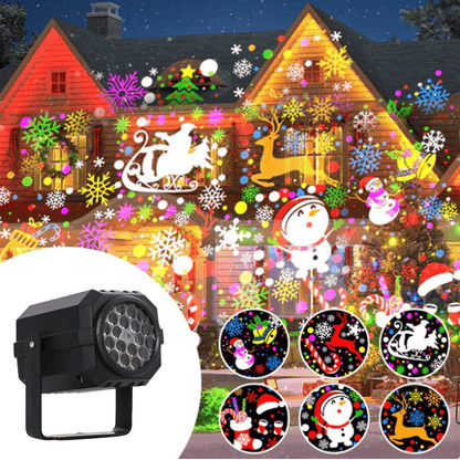 Cilifer®Rotating LED Christmas Pattern Projector Light