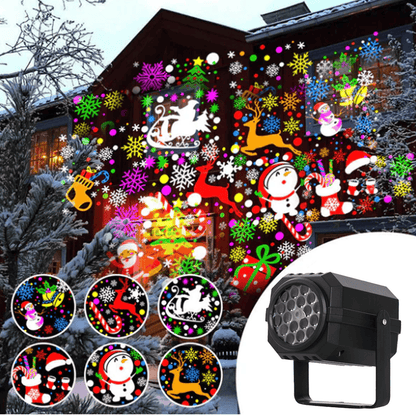 Cilifer®Rotating LED Christmas Pattern Projector Light