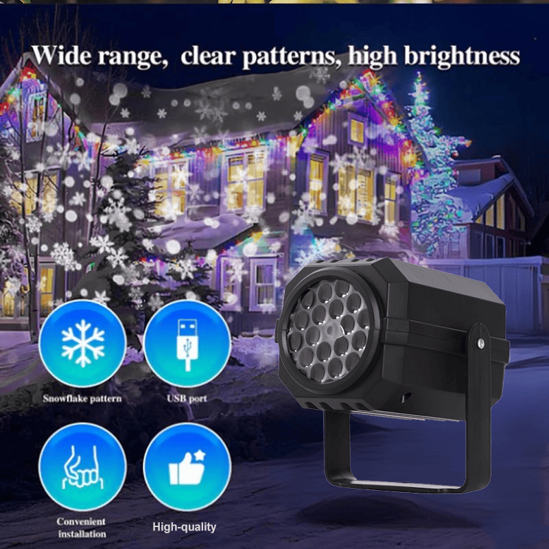 Cilifer®Rotating LED Christmas Pattern Projector Light