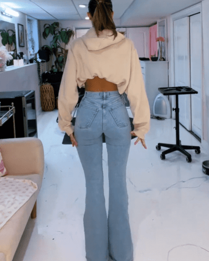 High Rise Flared Jeans
